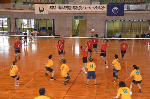 職域の部の試合の様子